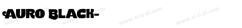 Auro Black字体转换